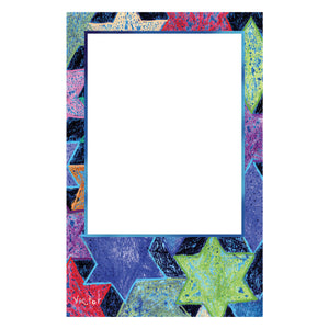 Star of David Pattern Vertical Photo Card