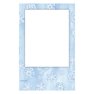 Personalized Snowflakes Ornament Vert. Photo Card