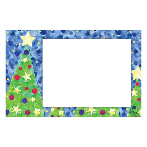 Personalized Starry Christmas Horizontal Flat