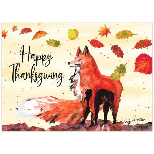 Personalized Thanksgiving Fox