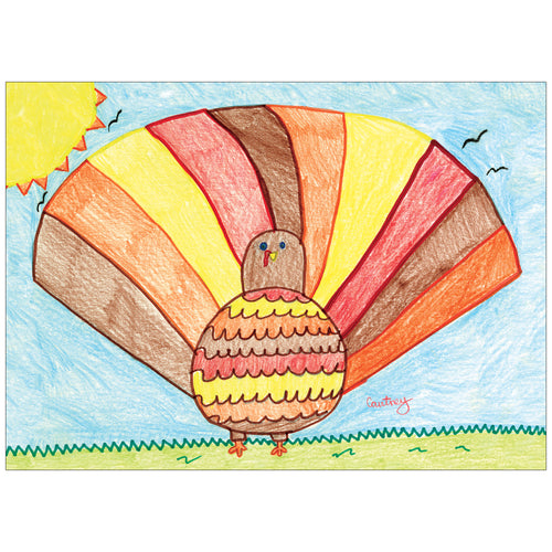 Crayon Turkey - Children's Art Project