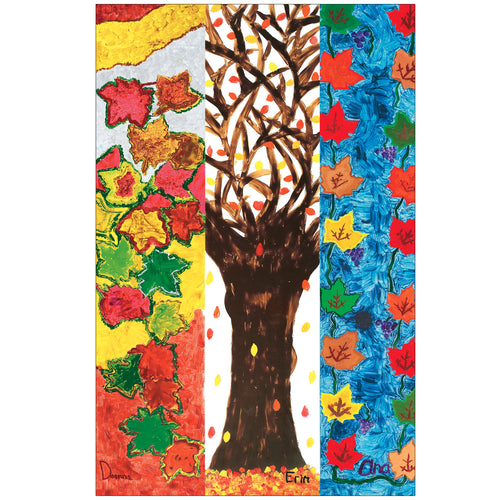 Fall Leaves Trio - Children's Art Project