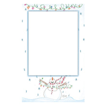 Personalized Snowman Vertical Photo Card
