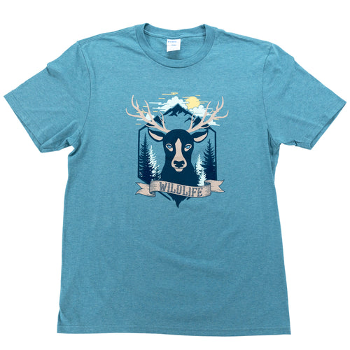 Wildlife Stag Adult T-Shirt