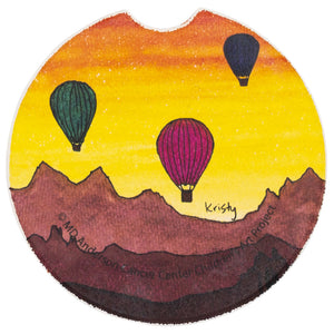 Balloon Festival Car Coaster - Children's Art Project