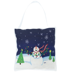 Joyful Snowman Sachet - Children's Art Project