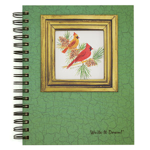 Cardinals and Pine Boughs Journal