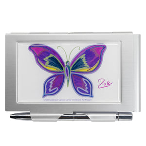 Purple Butterfly Flip Pad