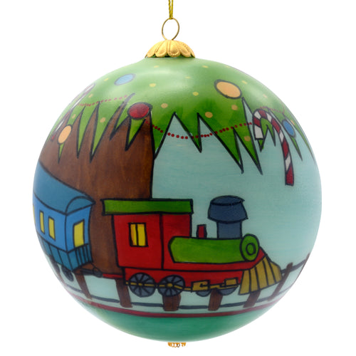 Christmas Train Ornament - Children's Art Project