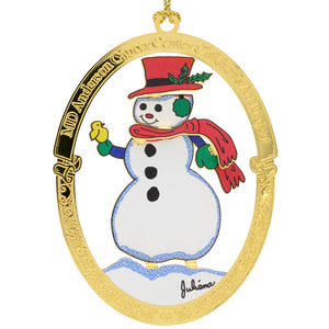 Snowman 3D Ornament - Children's Art Project
