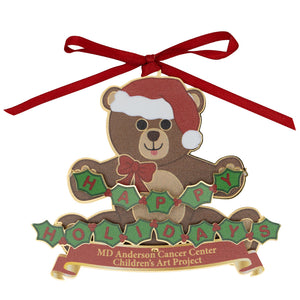 Holiday Bear 3-D Ornament