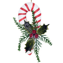 Candy Cane Resin Ornament - Children's Art Project