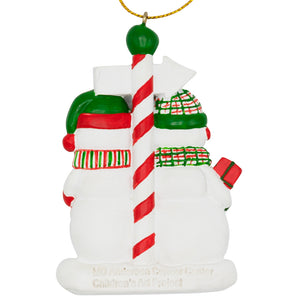 Mr and Mrs Snow Resin Ornament