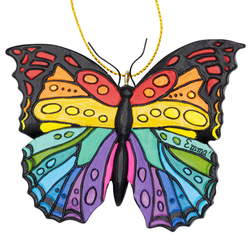 Beautiful Butterfly Resin Ornament