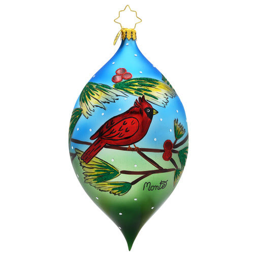 Cardinal in Tree Radko - Children's Art Project